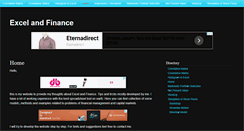 Desktop Screenshot of excelandfinance.com