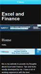 Mobile Screenshot of excelandfinance.com